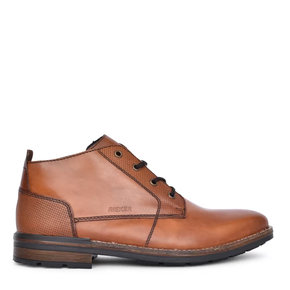 Mens RIEKER Mens B1322 Laced Ankle Boot In Tan