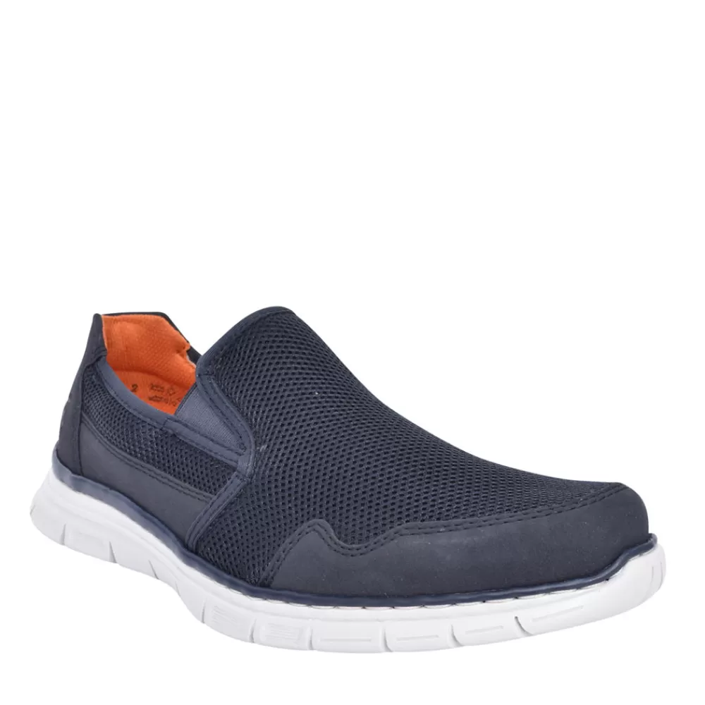 Mens RIEKER Mens B4862 Slip On Shoe In Navy