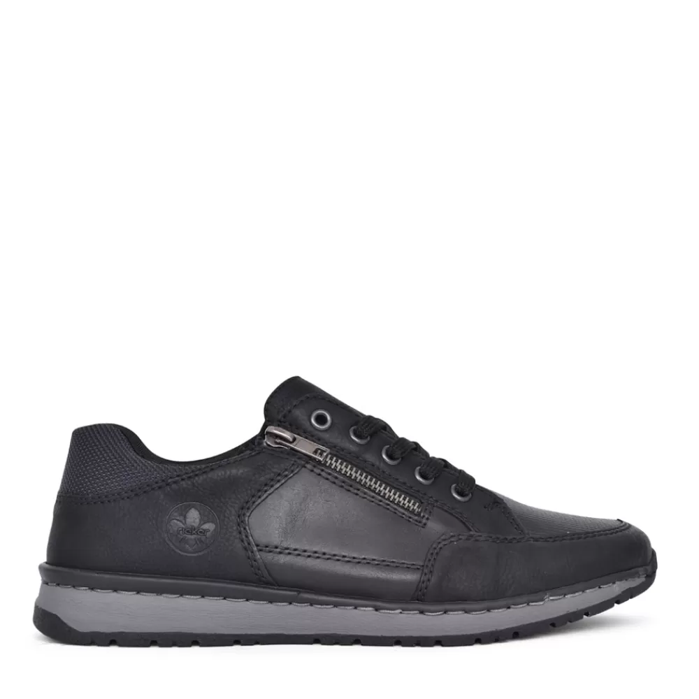 Mens RIEKER Mens B5130 Laced Shoe In Black