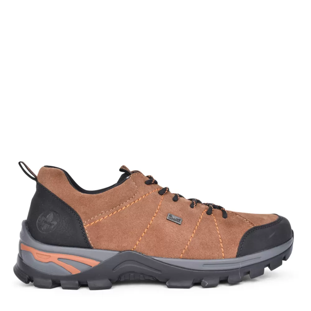 Mens RIEKER Mens B6819 Lace-Up Leather Shoe In Brown