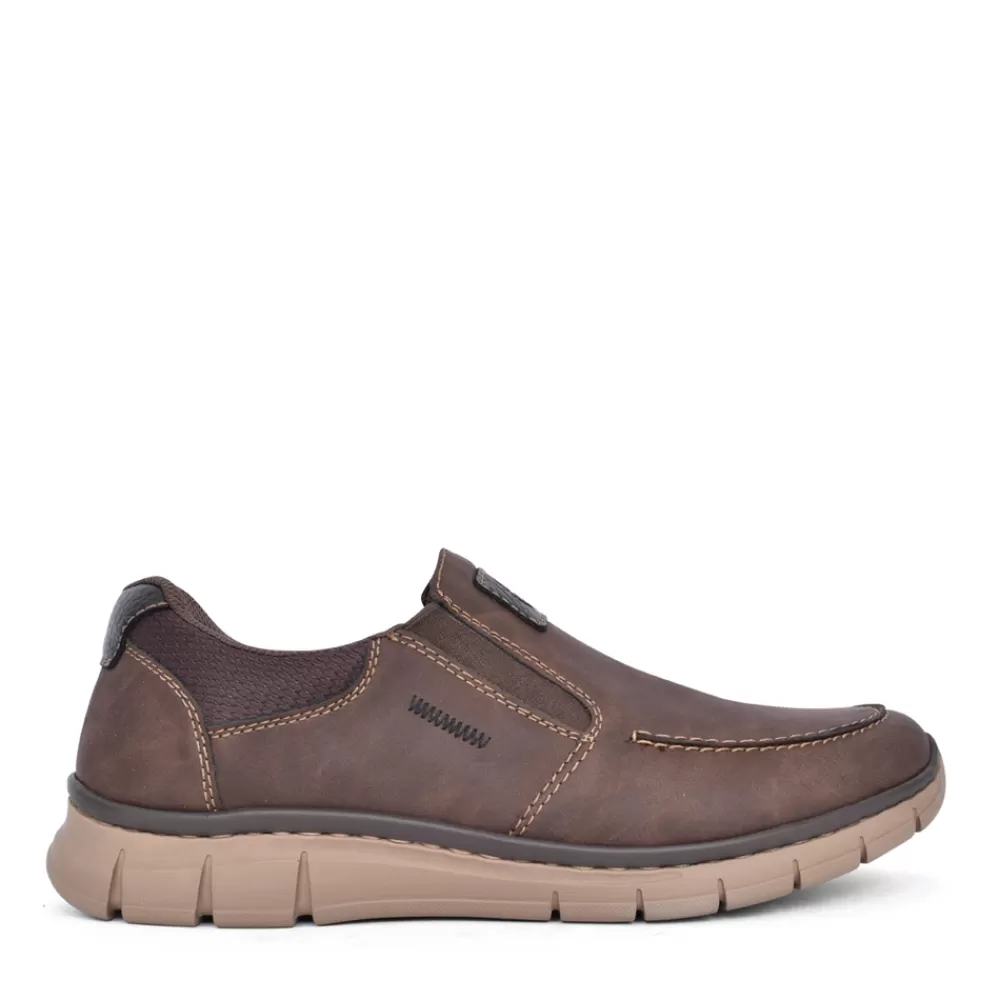 Mens RIEKER Mens B7756 Slip On Shoe In Brown
