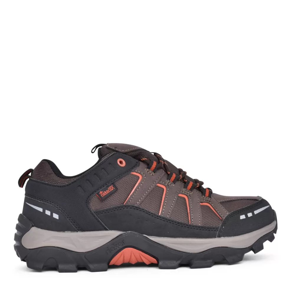 Mens RIEKER Mens B8820 Tex Laced Walking Shoe In Brown