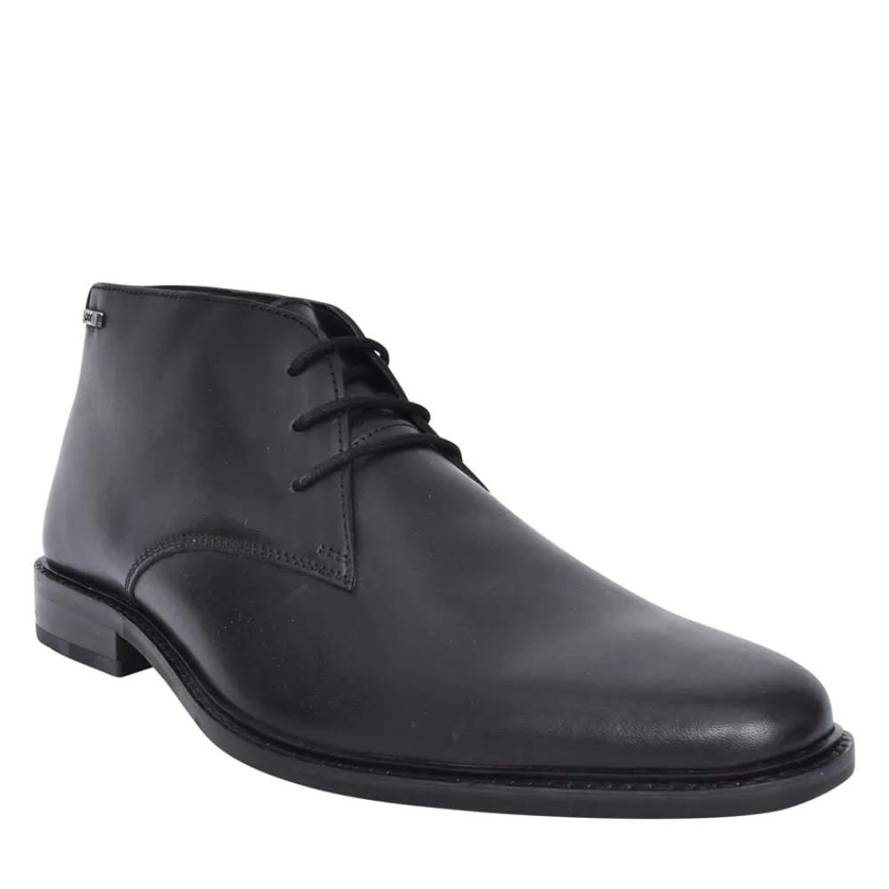 Mens POD Mens Bryon Leather Shoe In Blk Leather