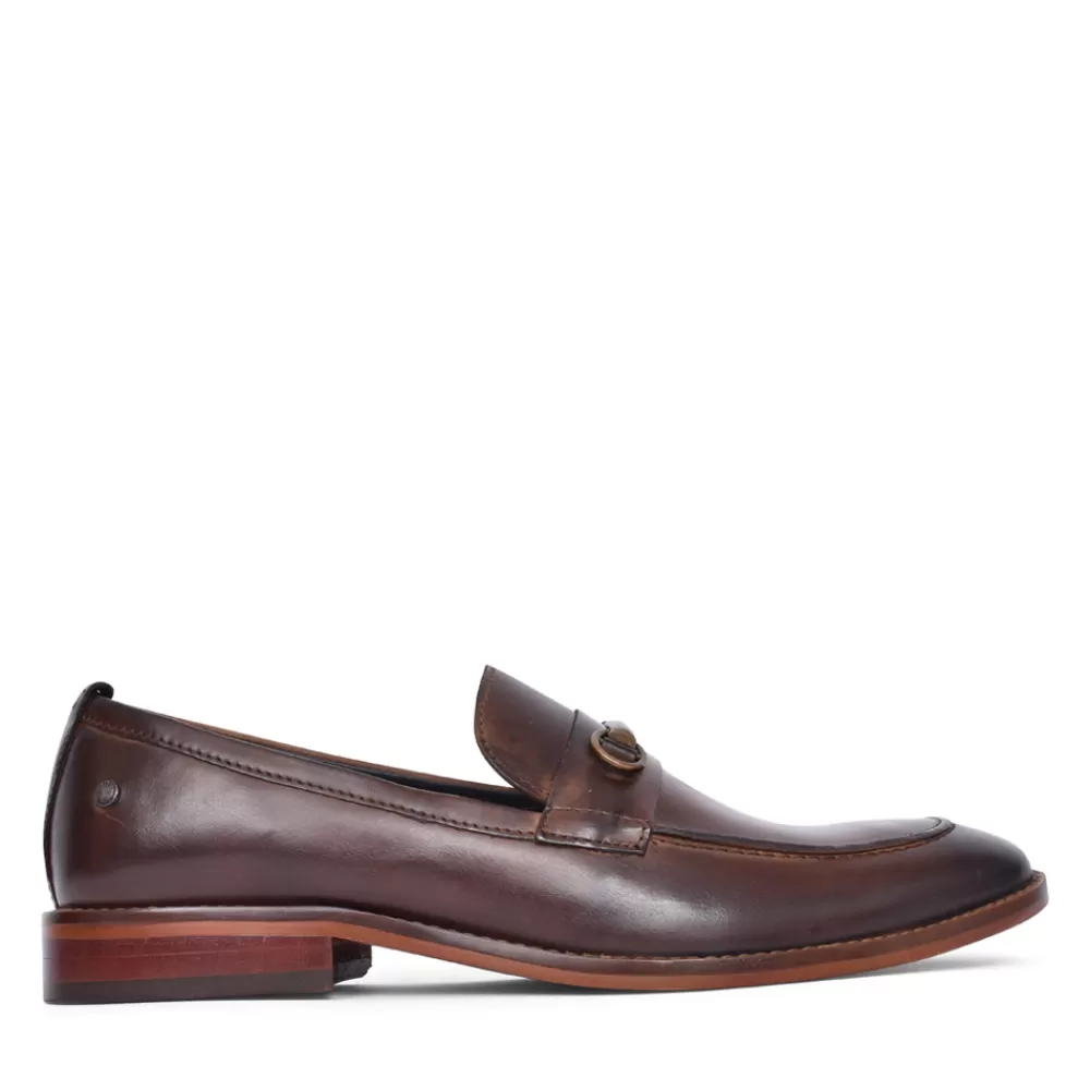 Mens BASE LONDON Mens Coda Slip-On Shoe In Brown