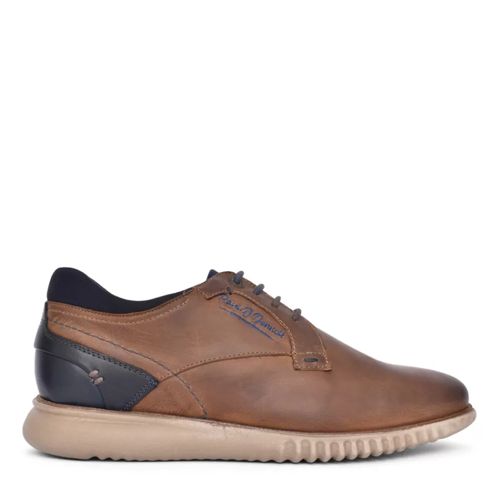 Mens POD Men's Corvette Laced Shoe In Brown