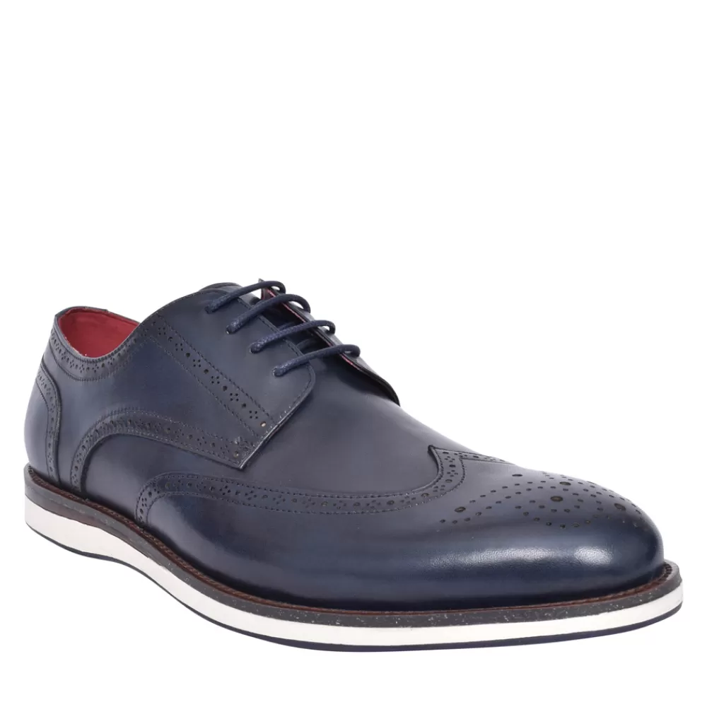 Mens ESCAPE Mens Denman Laced Shoe In Navy