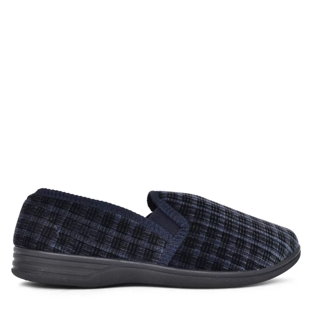 Mens JO & JOE Mens Duke Full Slipper In Navy
