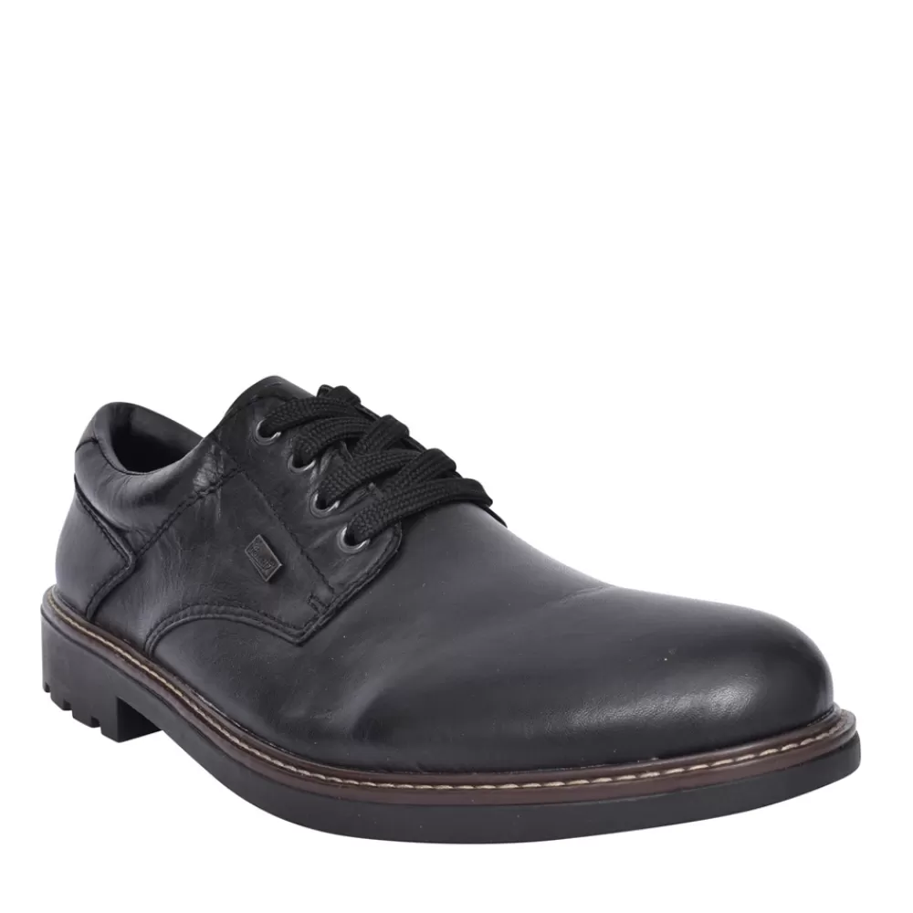 Mens RIEKER Mens F4611 Tex Laced Shoe In Black