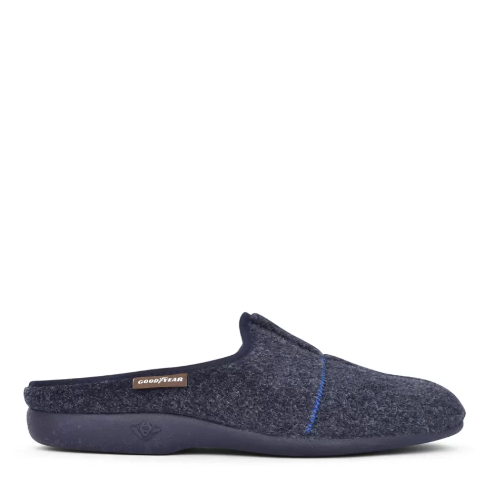 Mens GOODYEAR Mens Fiasco Kmg008 Mule Slipper In Navy
