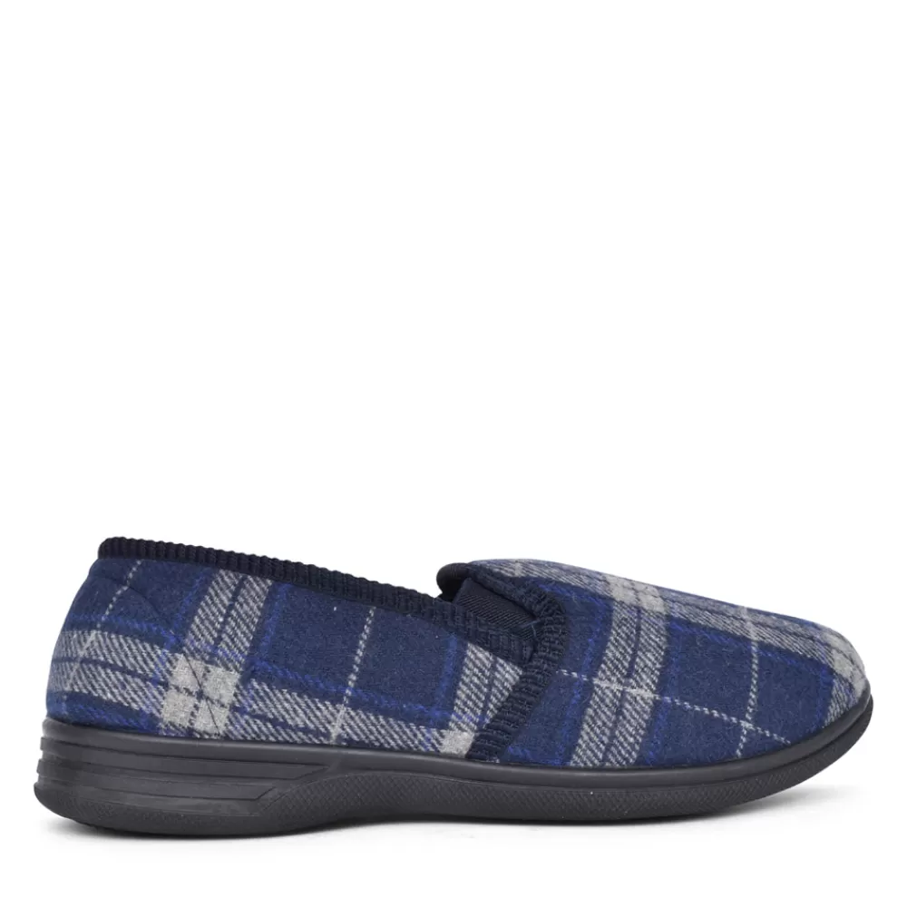 Mens JO & JOE Mens Fife Full Slipper In Navy
