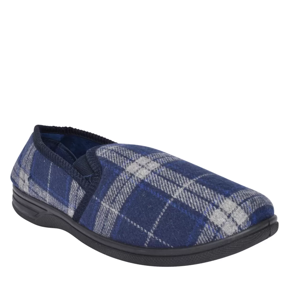 Mens JO & JOE Mens Fife Full Slipper In Navy