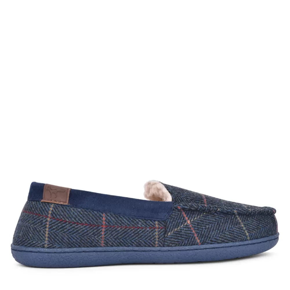 Mens JO & JOE Mens Glengarry Full Slipper In Navy