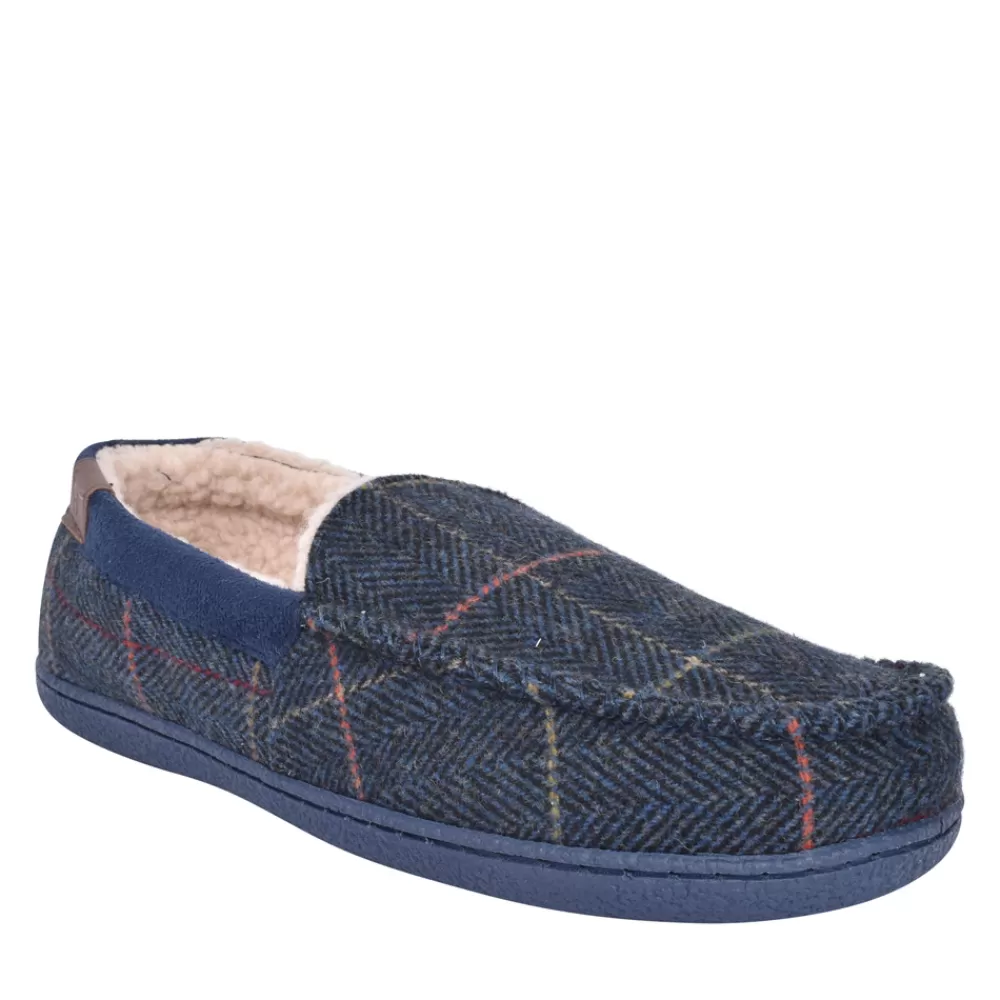 Mens JO & JOE Mens Glengarry Full Slipper In Navy