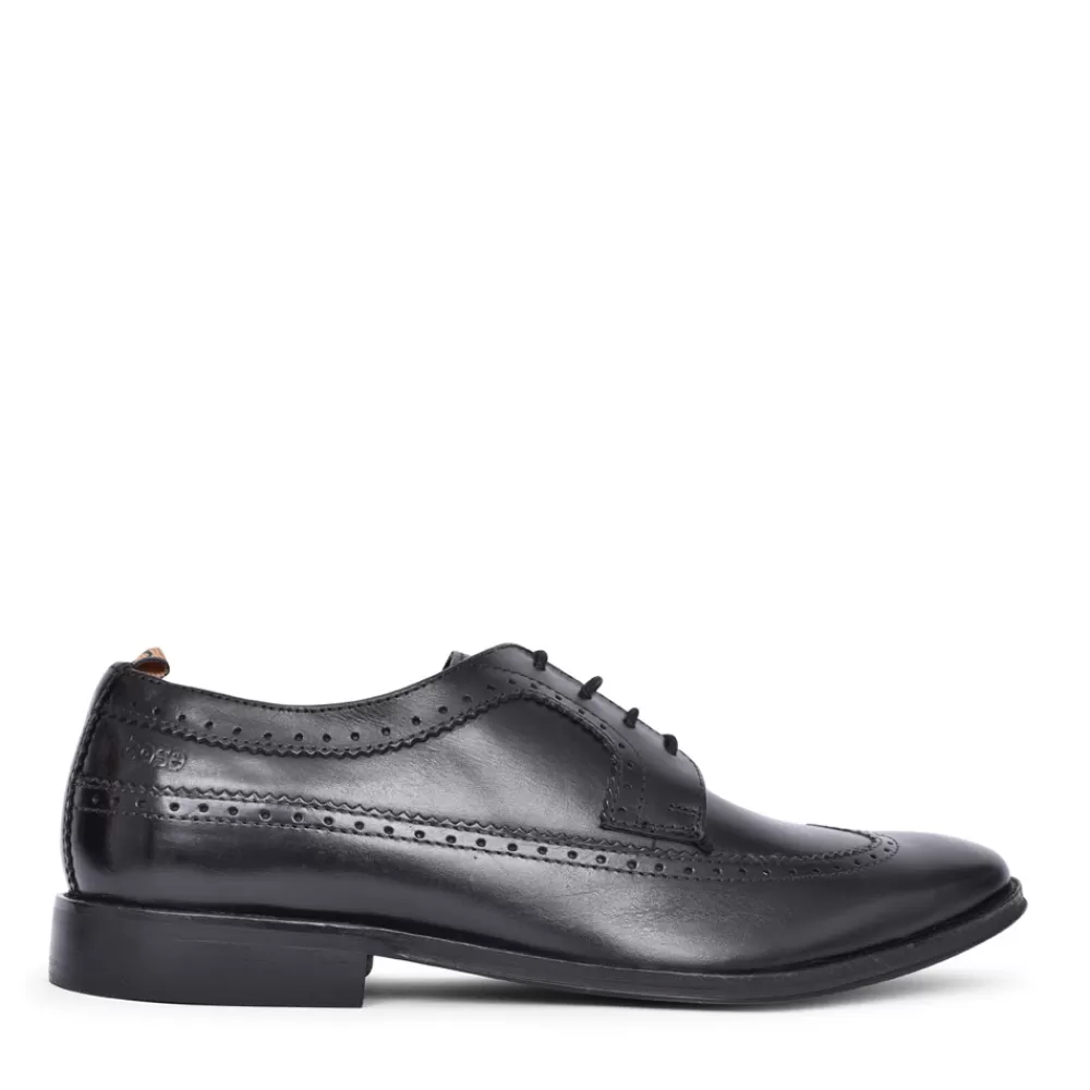 Mens BASE LONDON Mens Havisham Laced Shoe In Black