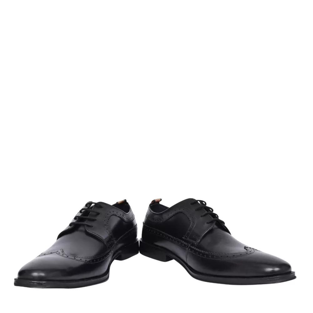 Mens BASE LONDON Mens Havisham Laced Shoe In Black