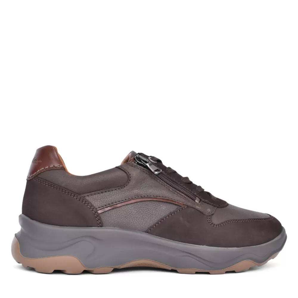 Mens WALDLAUFER Mens H-Max 718006 Trainer In Brown