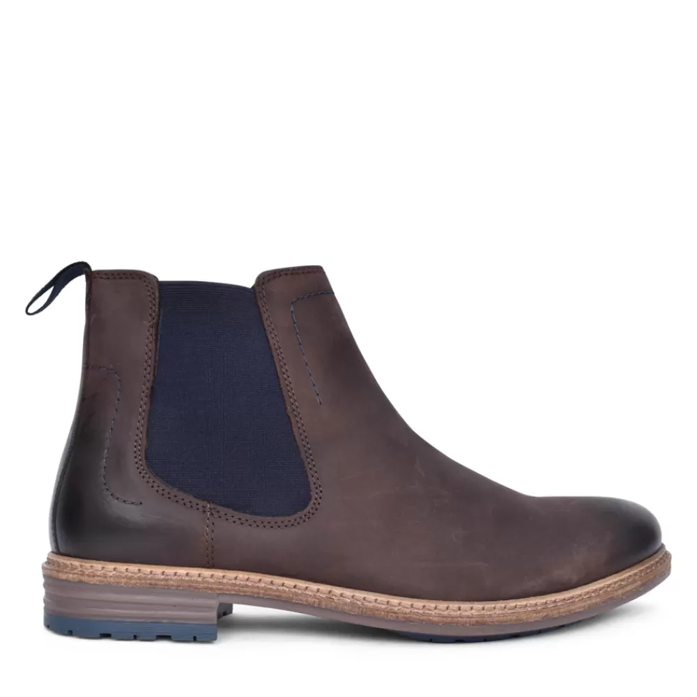 Mens HUSH PUPPIES Mens Justin Chelsea Boot In Brown