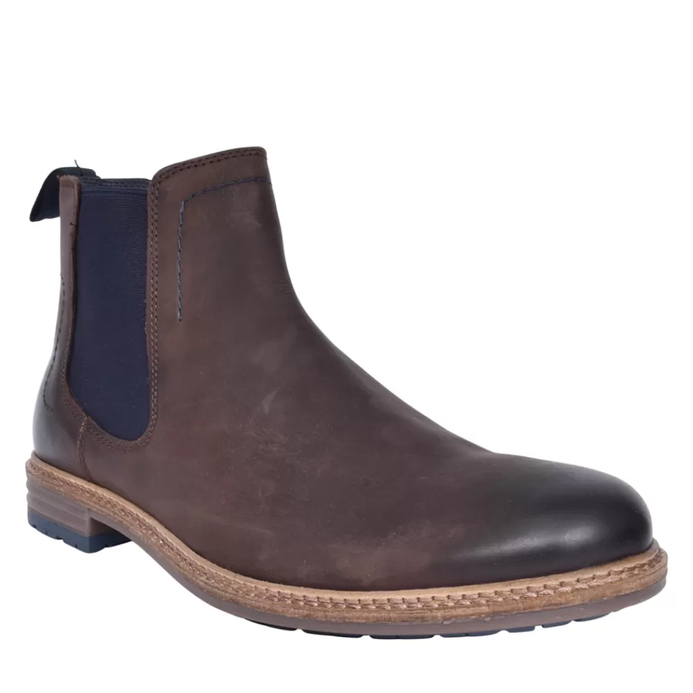 Mens HUSH PUPPIES Mens Justin Chelsea Boot In Brown