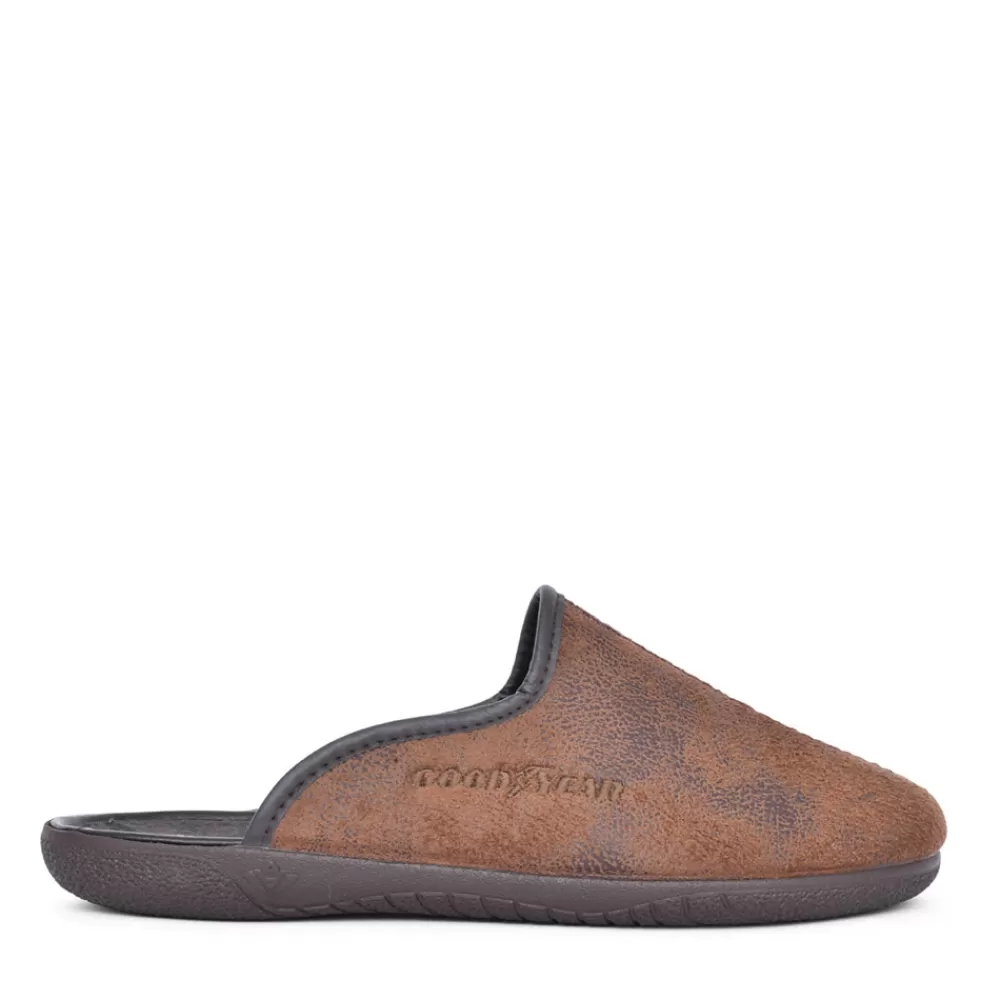 Mens GOODYEAR Mens Kmg014 Tees Stitching Slipper In Brown