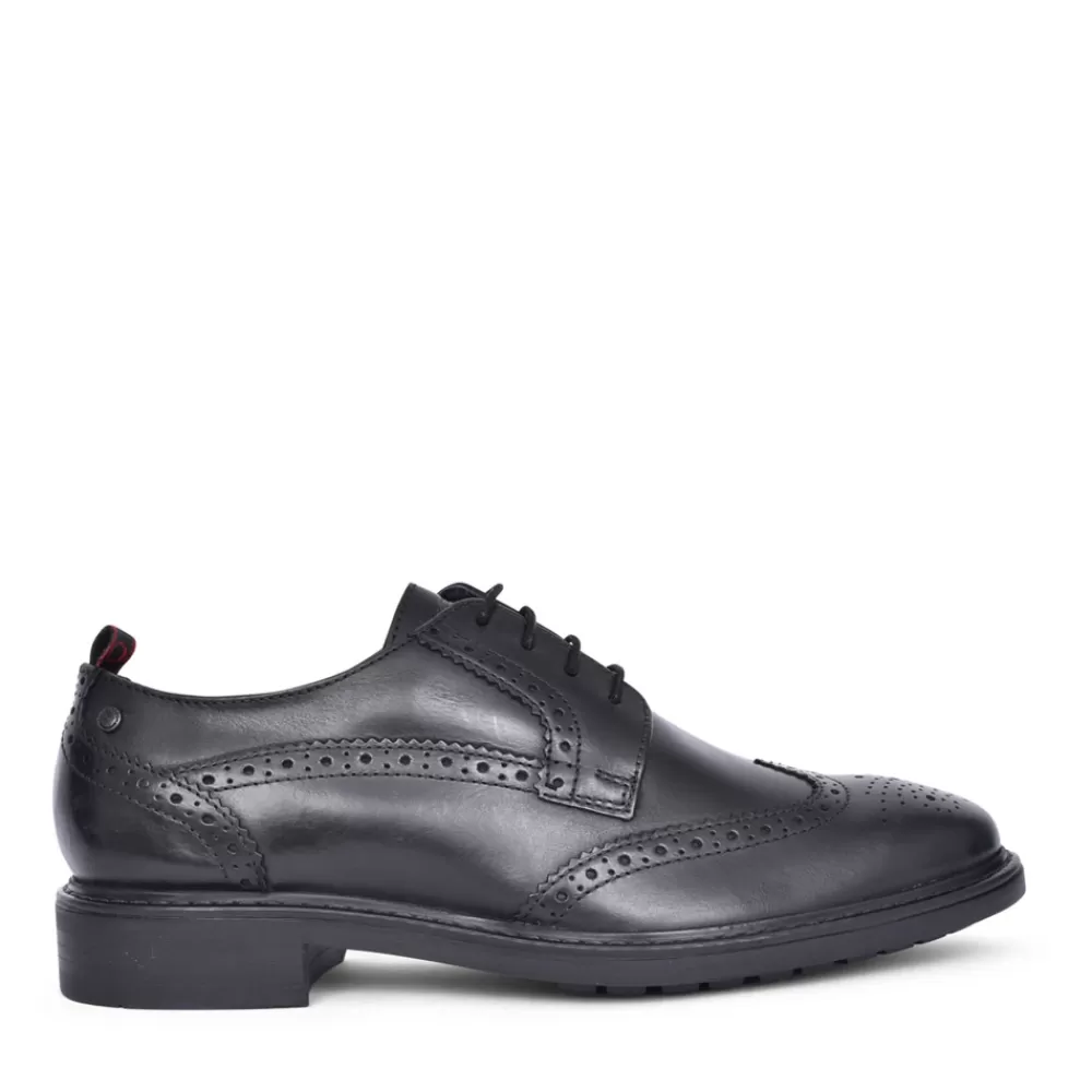 Mens BASE LONDON Mens Lennox Uo03 Laced Shoe In Black