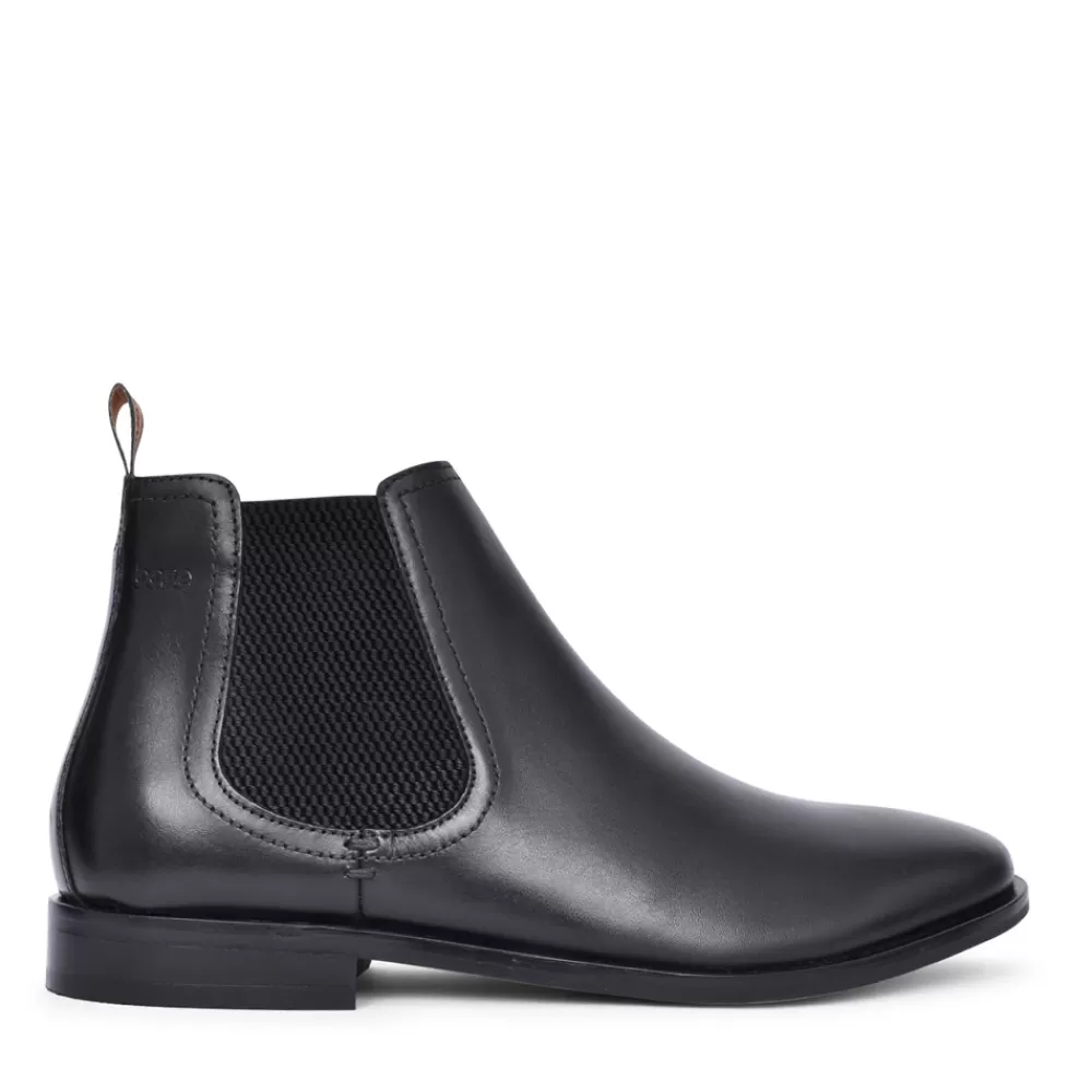 Mens BASE LONDON Mens Lynch Ankle Boot In Black