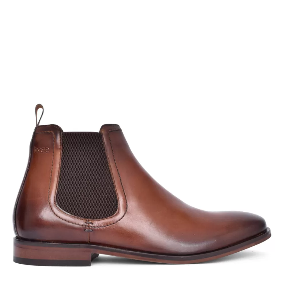 Mens BASE LONDON Mens Lynch Ankle Boot In Brown