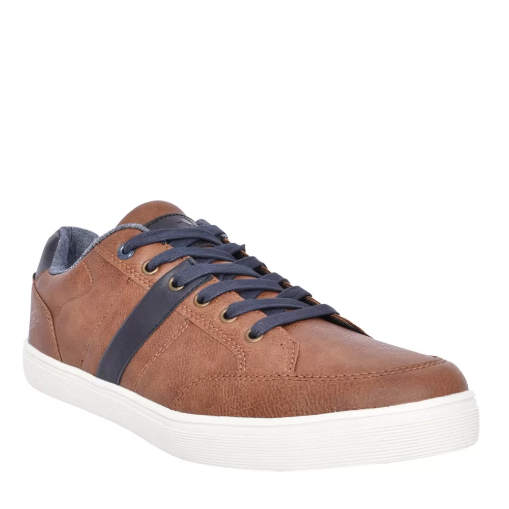 Mens LLOYD & PRYCE Mens Norster Laced Trainer In Camel
