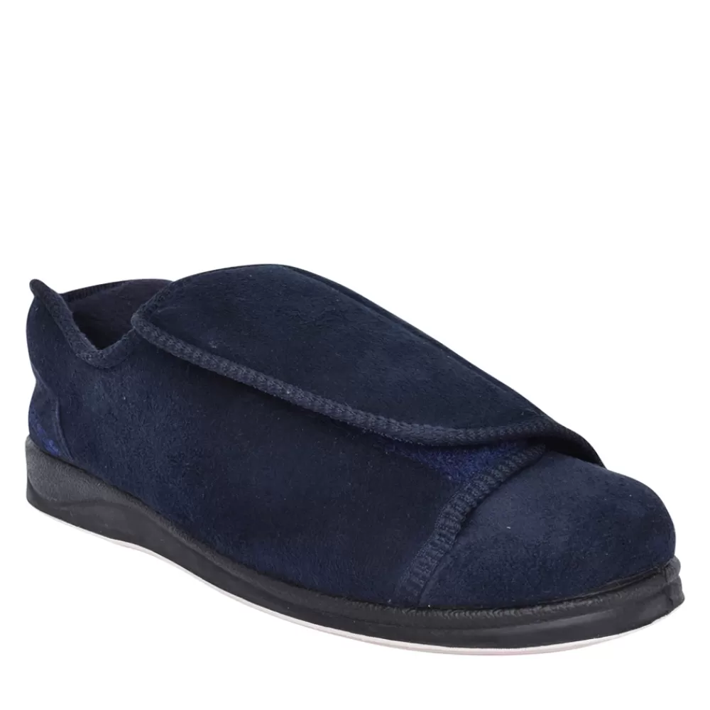 Mens PADDERS Mens Peter Wide Fit Slipper In Navy