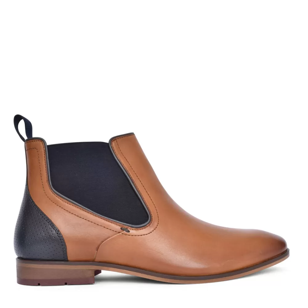Mens POD Men's Phoenix Slip On Ankle Boot In Tan