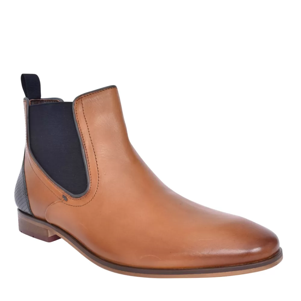Mens POD Men's Phoenix Slip On Ankle Boot In Tan