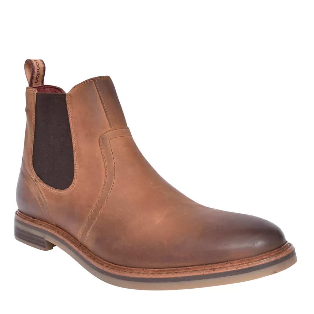 Mens BASE LONDON Mens Rampton Vp04 Slip-On Ankle Boot In Tan