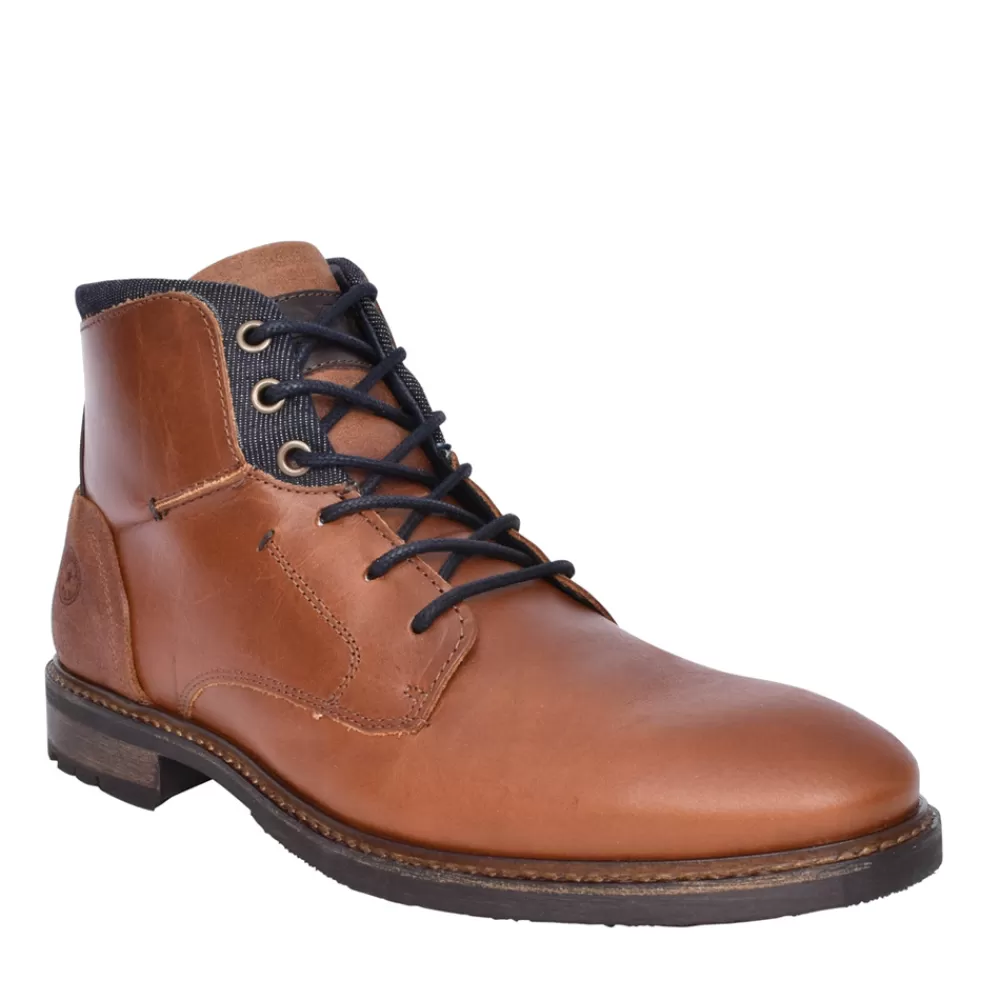 Mens ESCAPE Mens Safecracker Laced Ankle Boot In Tan