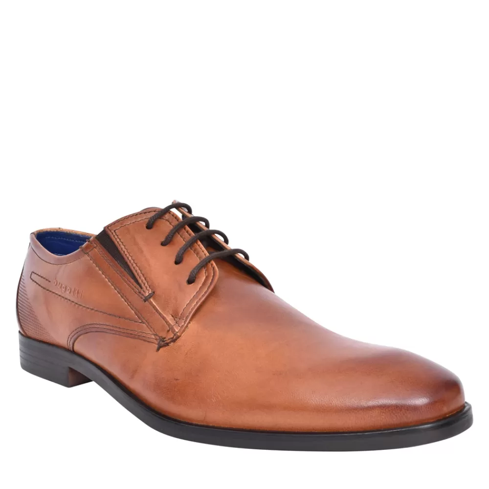 Mens BUGATTI Mens Savio Evo 19605 Lace Up Shoe In Tan
