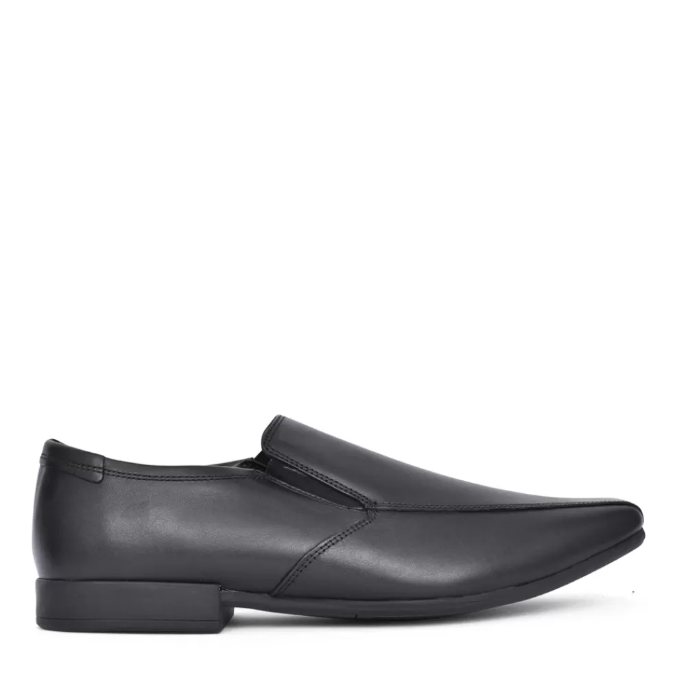 Mens CLARKS Mens Sidton Edge F-Fit Shoe In Black