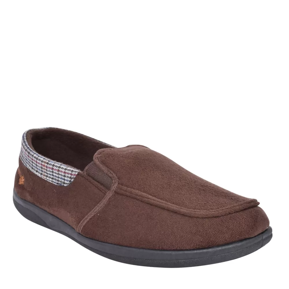 Mens PADDERS Mens Stan Memory Foam Slipper In Brown