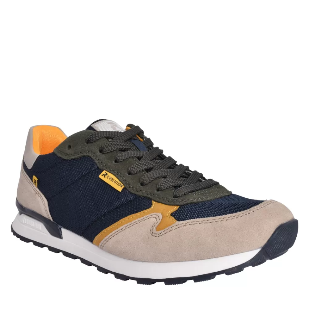 Mens RIEKER EVOLUTION Mens U0300 Laced Trainer In Navy