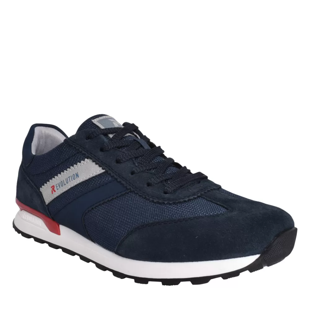 Mens RIEKER EVOLUTION Mens U0301 Laced Trainer In Navy