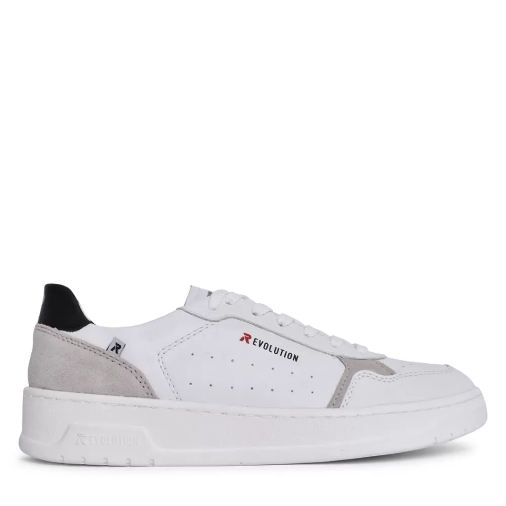 Mens RIEKER EVOLUTION Mens U0401 Laced Trainer In White