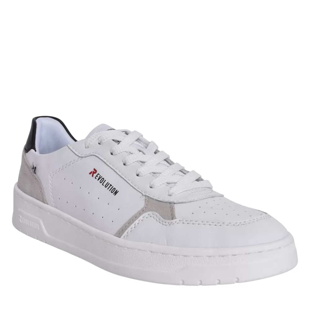 Mens RIEKER EVOLUTION Mens U0401 Laced Trainer In White