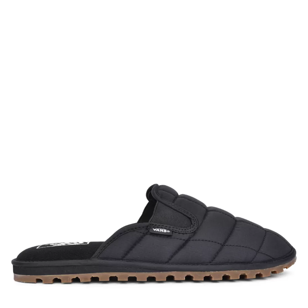 Mens VANS Mens Ua Mountain Quilted Mule Slipper In Black