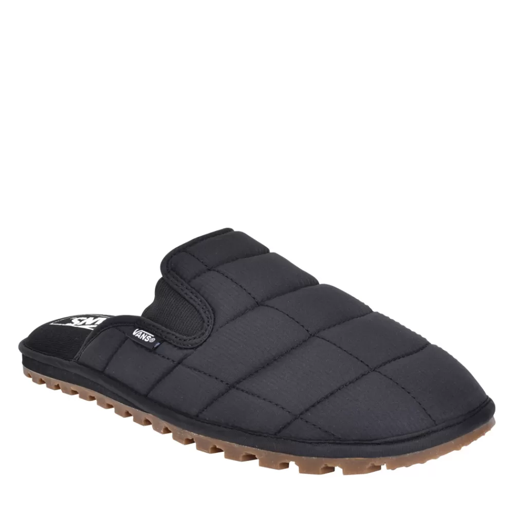 Mens VANS Mens Ua Mountain Quilted Mule Slipper In Black