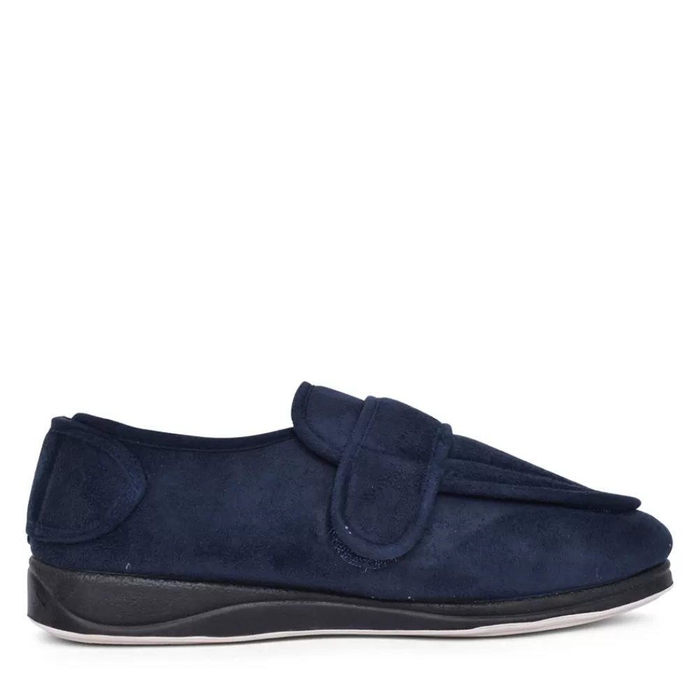 Mens PADDERS Mens Wrap 429 Wide Fit Slipper In Navy