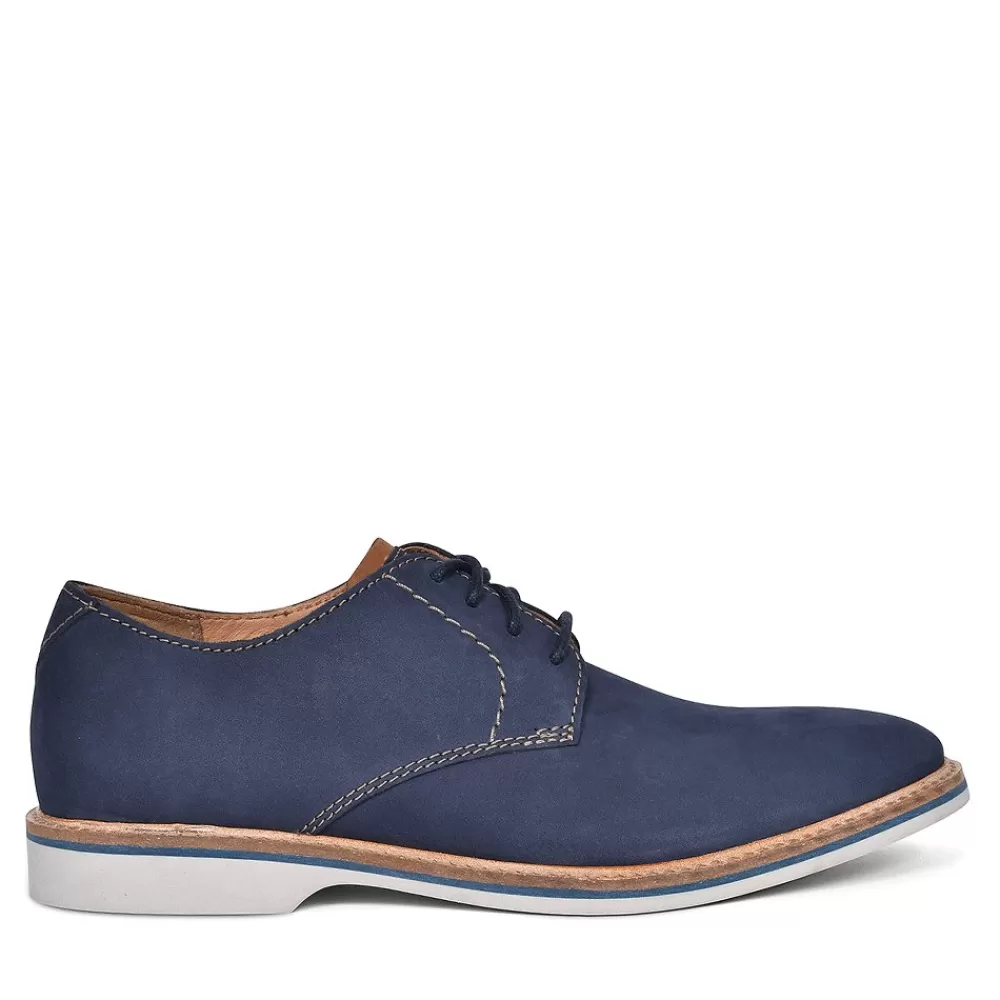 Mens CLARKS Navy Nubuck Mens Shoes In Navy