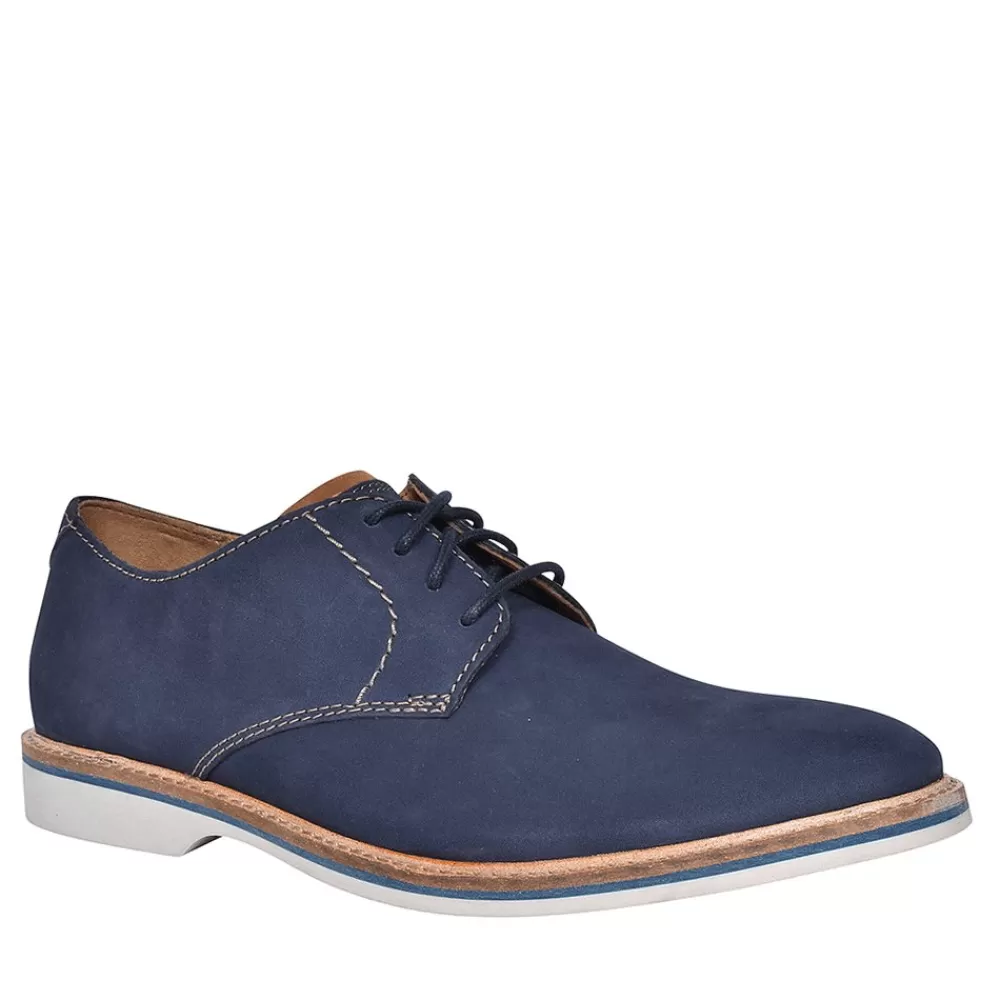 Mens CLARKS Navy Nubuck Mens Shoes In Navy