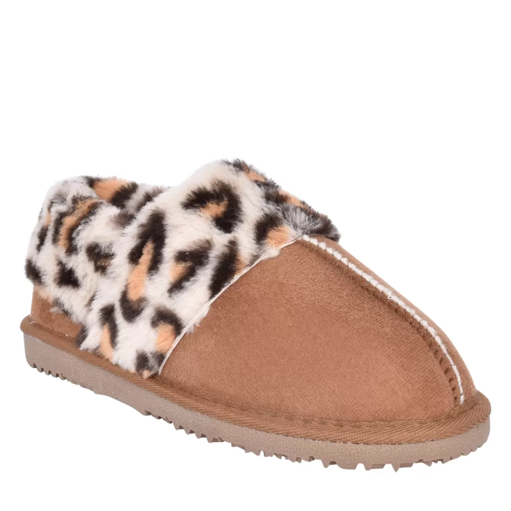 Ladies ELLA Rosie Bootee Slipper In Tan