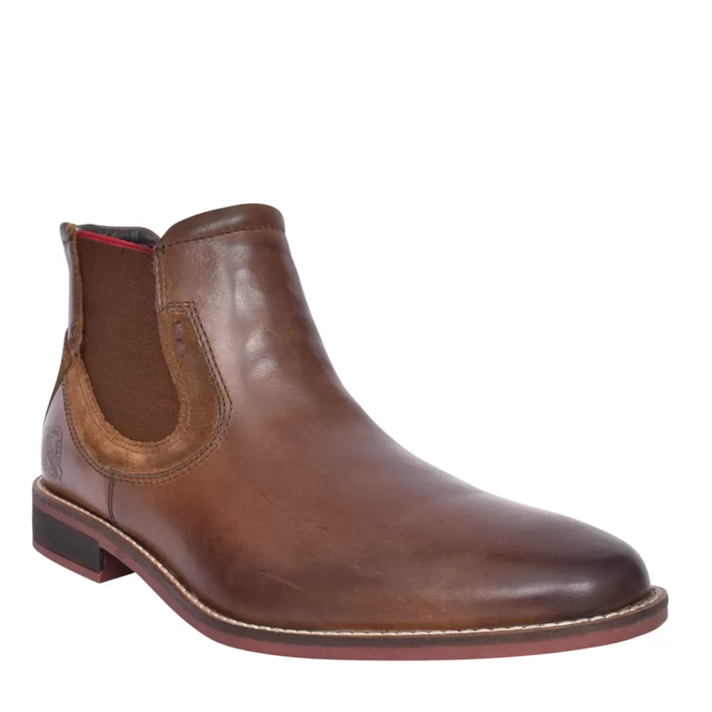 Mens DUBARRY Santos 4722 Slip On Ankle Boot In Tan