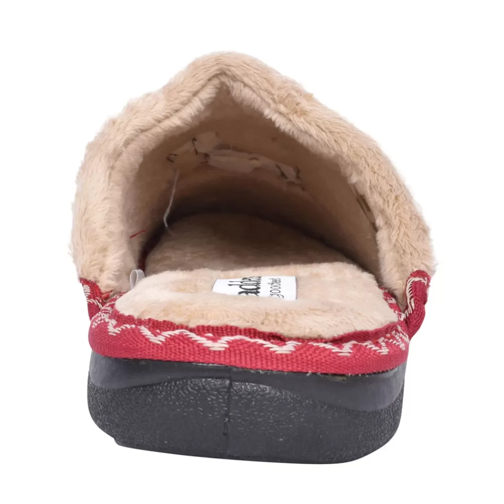 Ladies PADDERS Scotty Dog Slipper For Ladies In Red