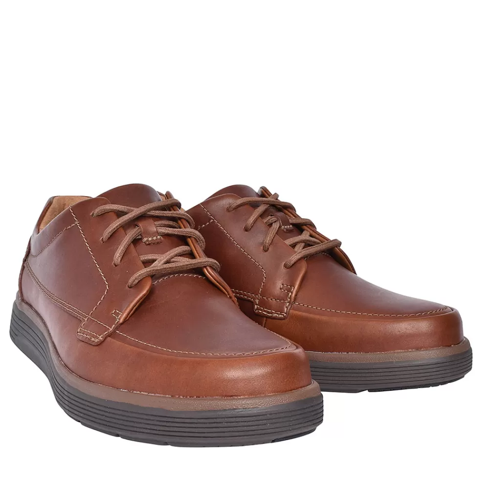 Mens CLARKS Un Abode Easeleather Shoe For Men In Tan