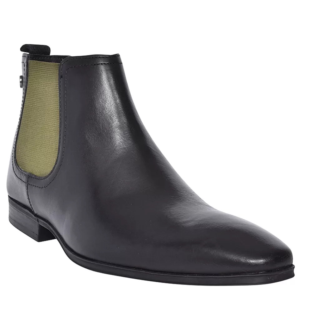 Mens BASE LONDON Weaver Chelsea Boot For Men In Black