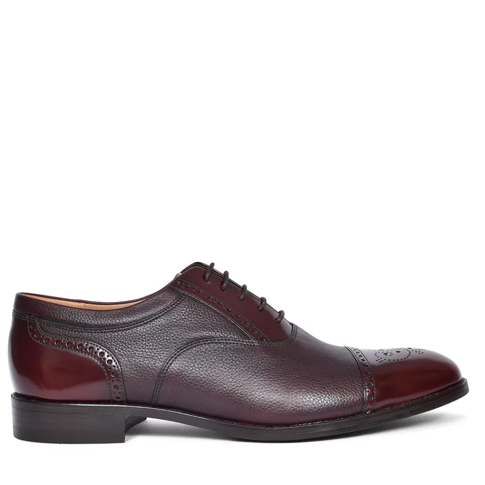 Mens LOAKE Woodstock Leather Brogue For Men In Red